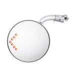 Peep Mirror with LED Turn Signal for Universal Stainless Steel (4 inch)