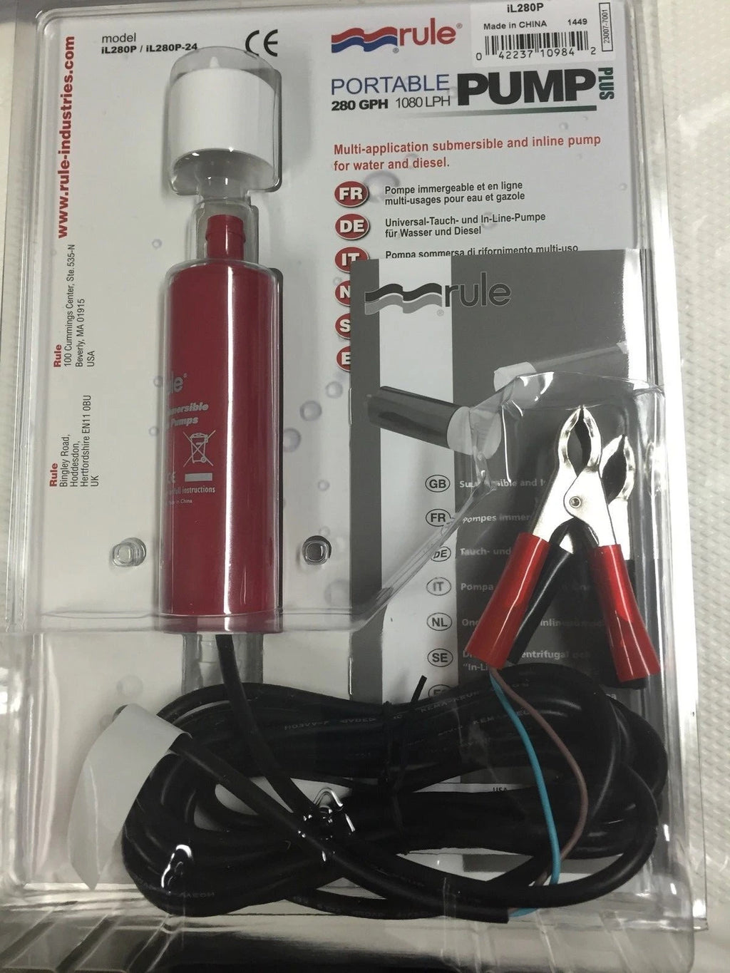 Submersible Pump IL280P for Diesel Water (12V)