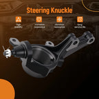 2X Steering Knuckle for Honda CR-V (2002–2006) Front Driver & Passenger