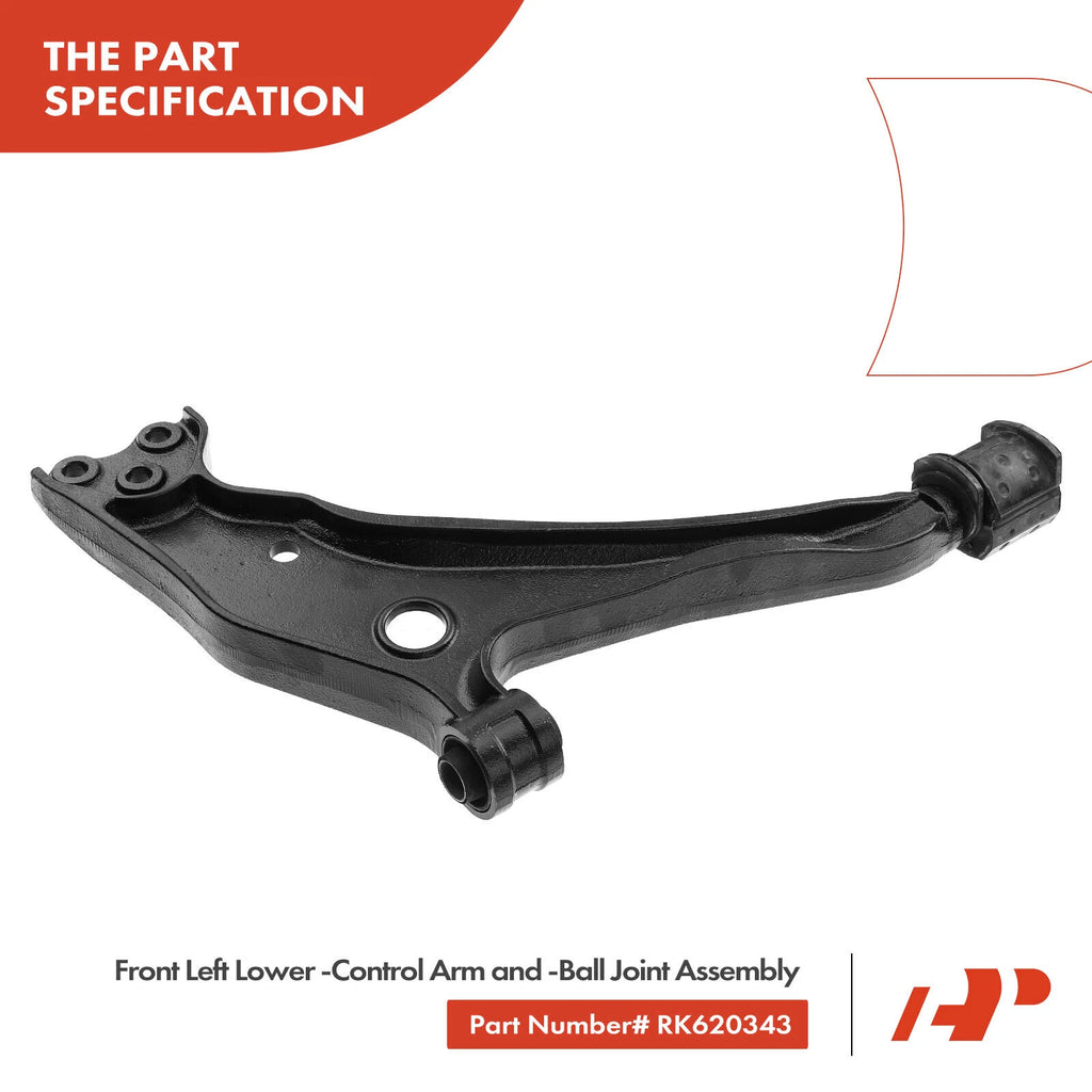 Set of 4 Front Control Arms with Ball Joints for Mercury Villager Nissan Quest (1993–2002)