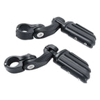 1-1/4" Short Angled Highway Bar Footpeg Mount for Harley Touring