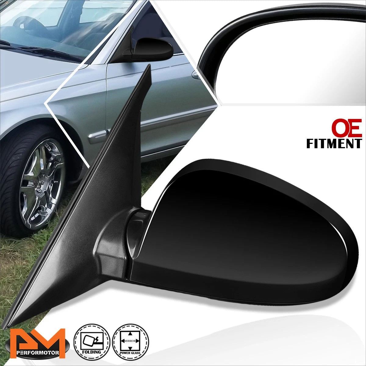 Powered Side Rear View Door Mirror Left for Kia Optima/Magentis (2001–2006)