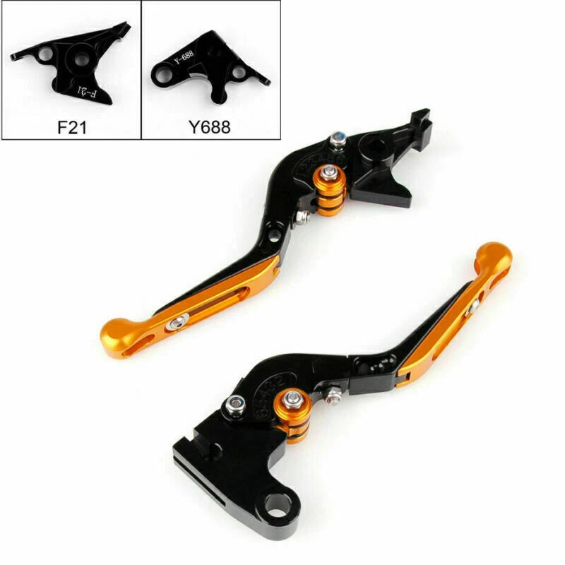 Adjustable Folding Brake Clutch Levers for Yamaha YZF R1 (1999–2001) - Gold