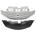 Front Bumper Grille + Hood Molding Cover for Nissan Versa Note (2014–2016) Chrome