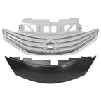 Front Bumper Grille + Hood Molding Cover for Nissan Versa Note (2014–2016) Chrome
