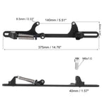 Throttle Cable Spring Bracket Kit for 4500 Series (Aluminum Alloy, Black)