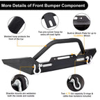 Front Bumper with Winch Plate & D-Rings for Jeep Wrangler (1987–2006)