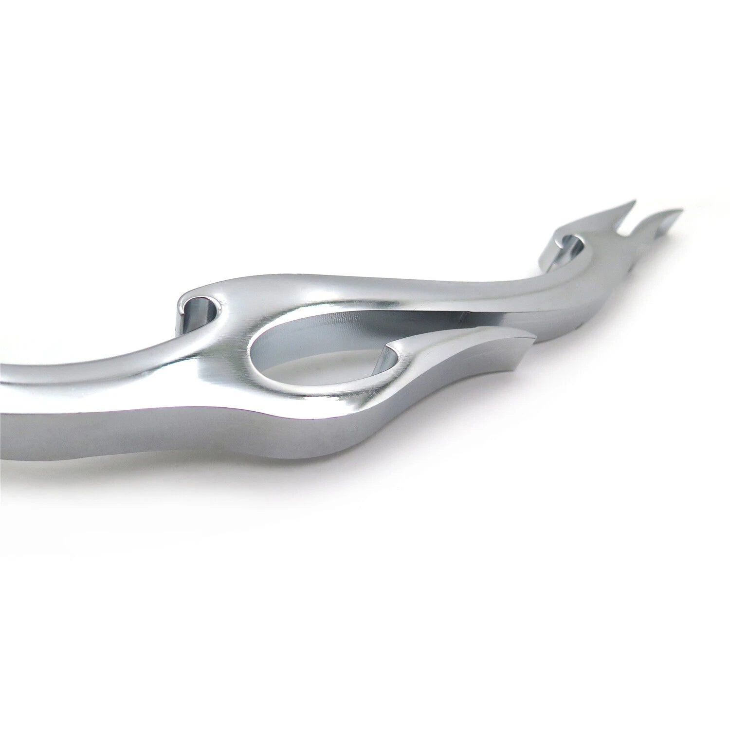 Custom Chrome Brake Clutch Flame Lever for Suzuki GSXR 600 750 (2004–2005)