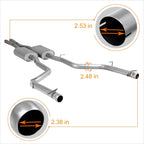 Dual Muffler Racing Catback Exhaust System for Dodge Challenger (2015–2018)