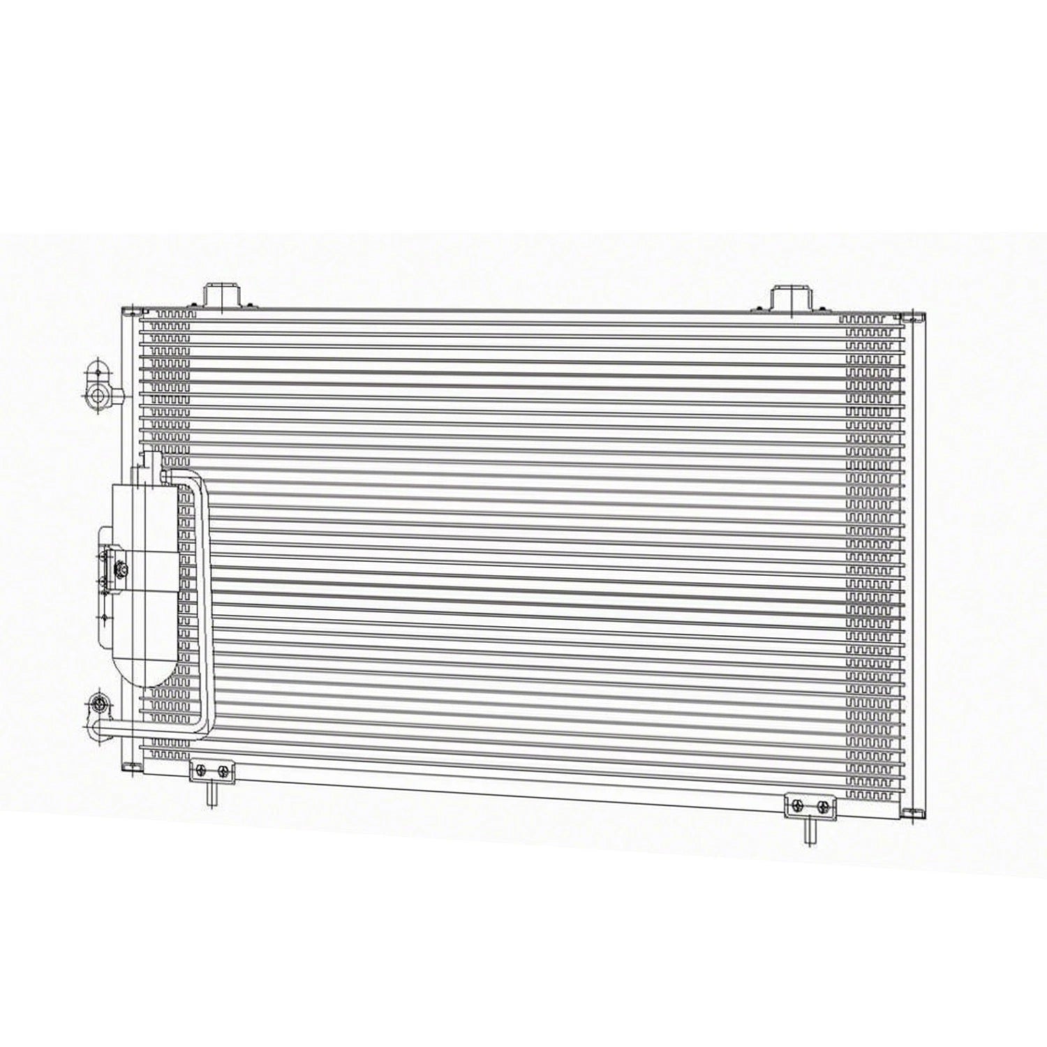 A/C Condenser Replacement w Receiver Drier for Pontiac Vibe (2003–2008)