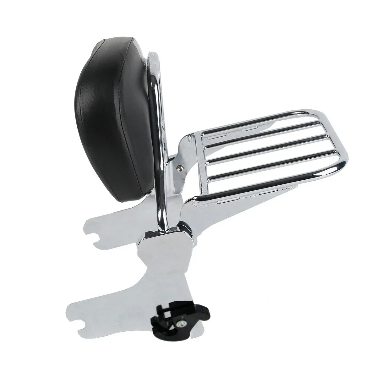 Chrome Sissy Bar Luggage Rack Docking Kit for Harley Touring (1997-2008)