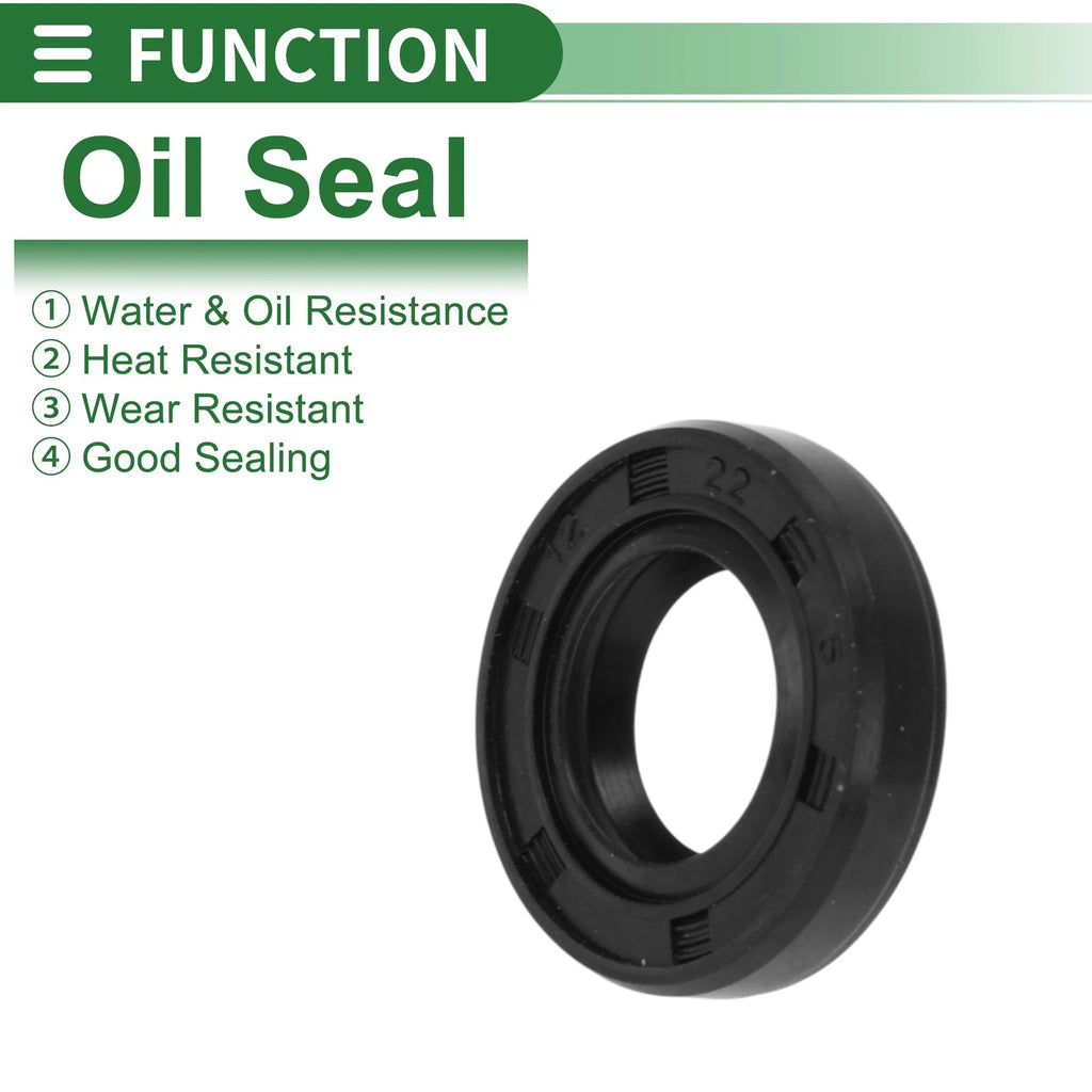 Oil Seal   - NBR Rubber 12x22x5mm High Pressure