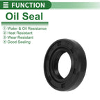 Oil Seal   - NBR Rubber 12x22x5mm High Pressure