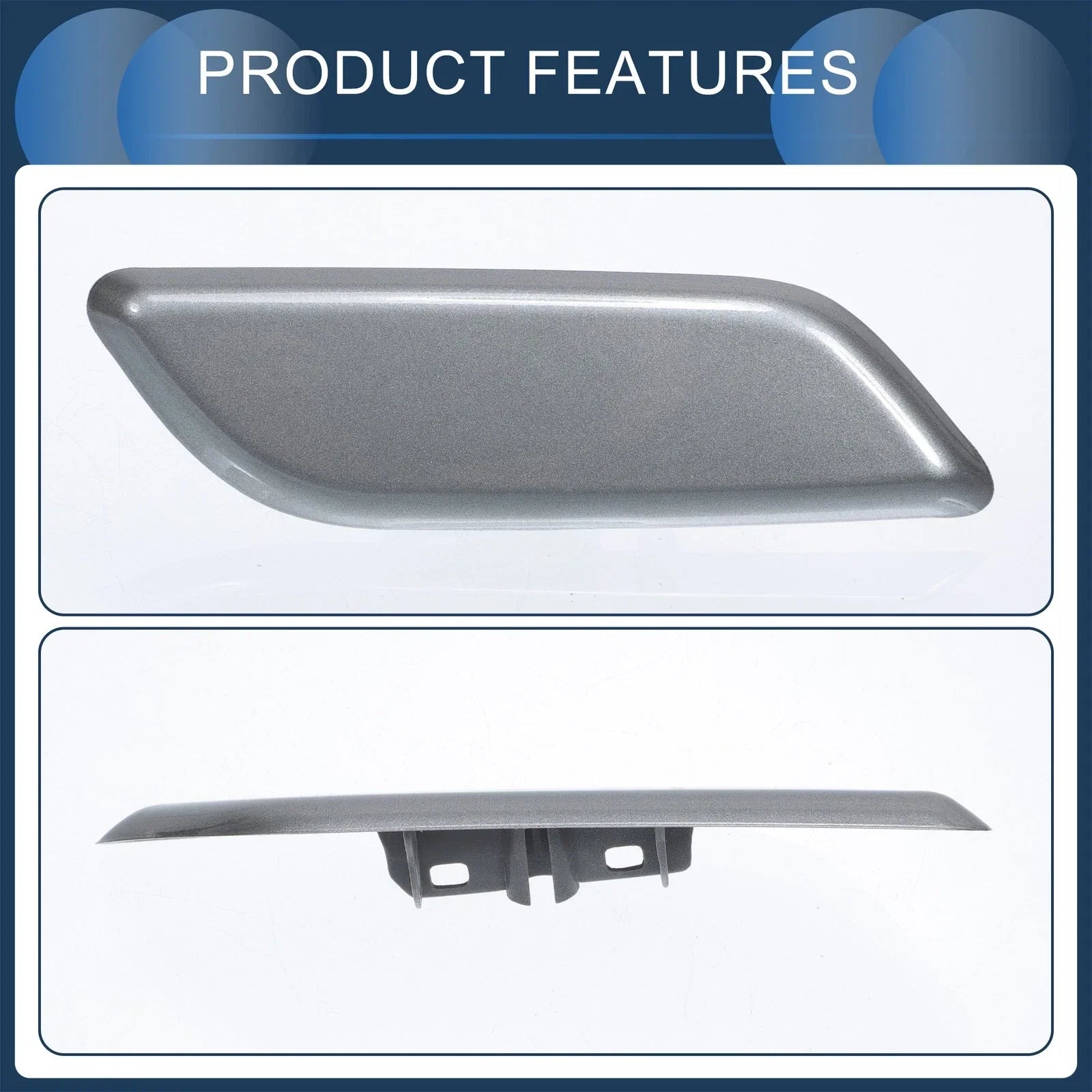 Front Right Washer Nozzle Cover for Honda Accord VIII 2011-2013 Dark Gray 1 x