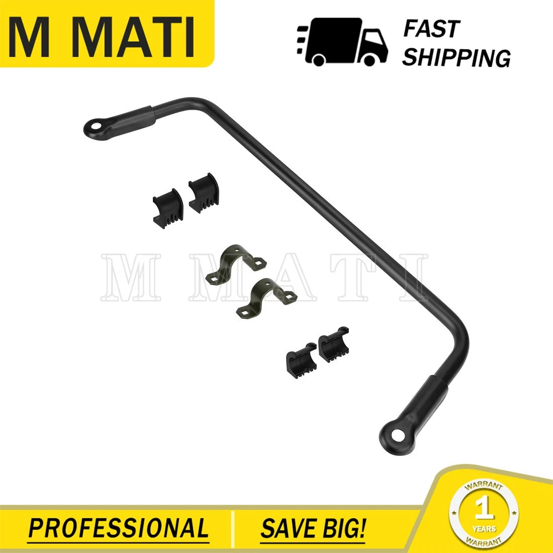 Rear Stabilizer Sway Bar w/Bushing for Polaris Ranger 400 500 EV LSV (2008–2019) 1016615-458