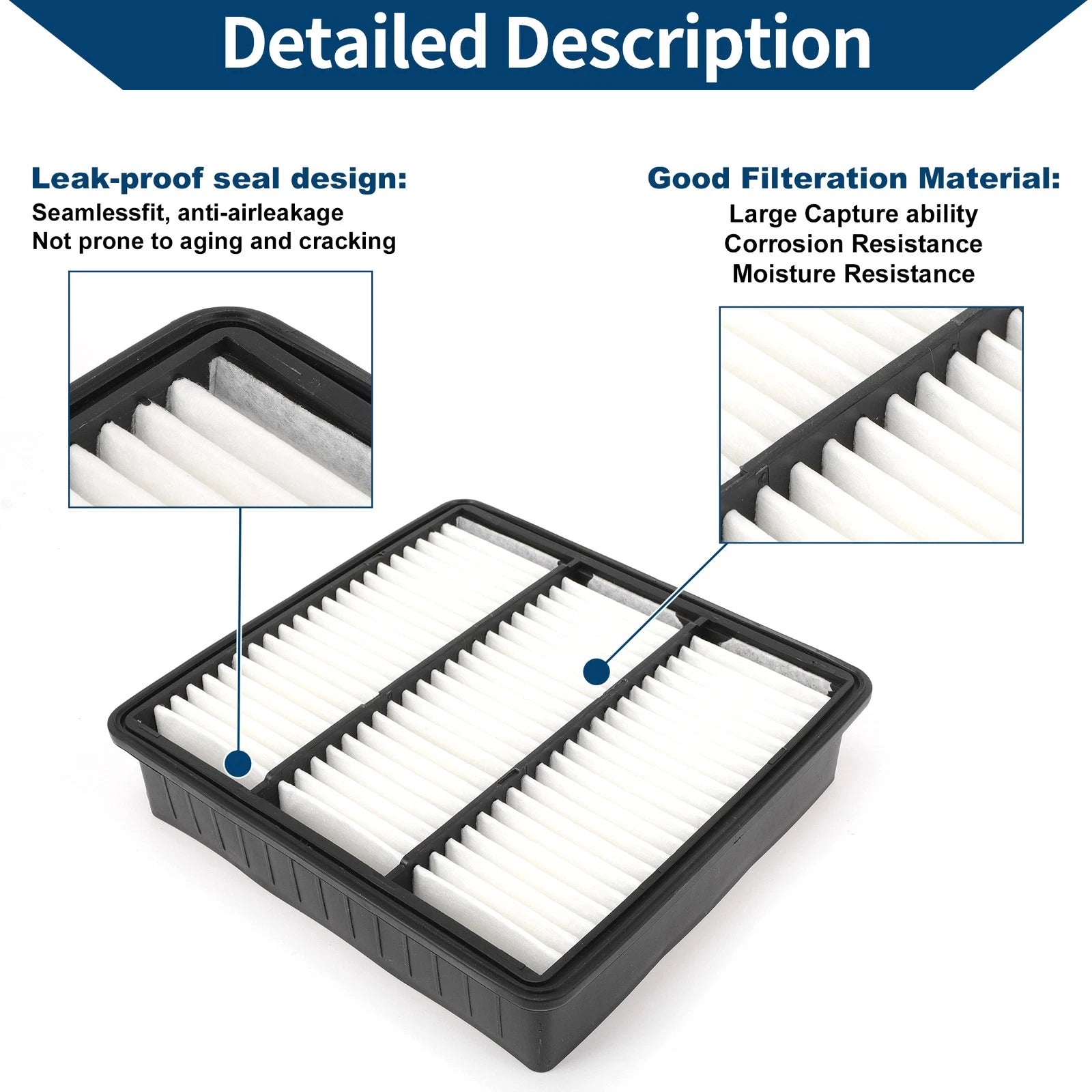 Engine Air Filter No.MR552951 for Mitsubishi Outlander 2.4L (2003–2006)