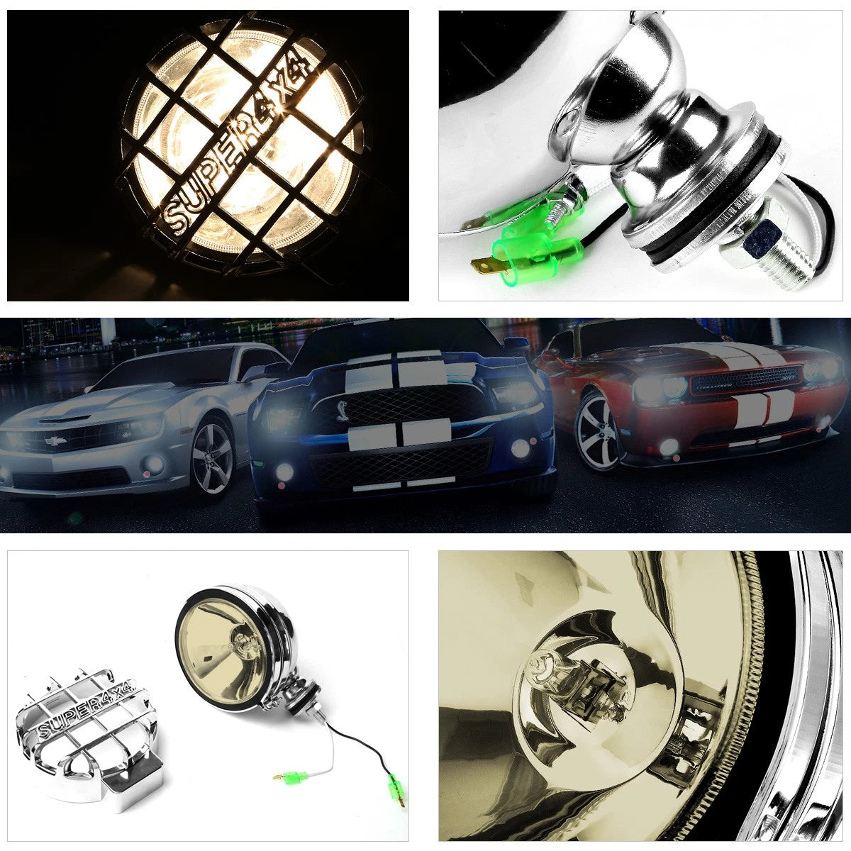 6" Smoke Lens Fog Light for Universal Offroad (No Specific Years)
