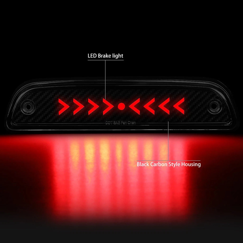 Pulse Arrow LED Carbon Fiber 3rd Brake Light for Toyota Tacoma (1995–2015)