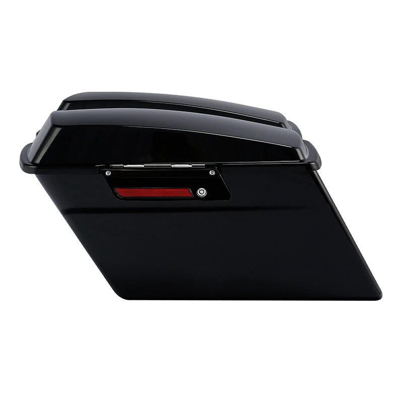 Black Hard Saddlebags for Harley Touring Street Glide Road King (1994–2013)