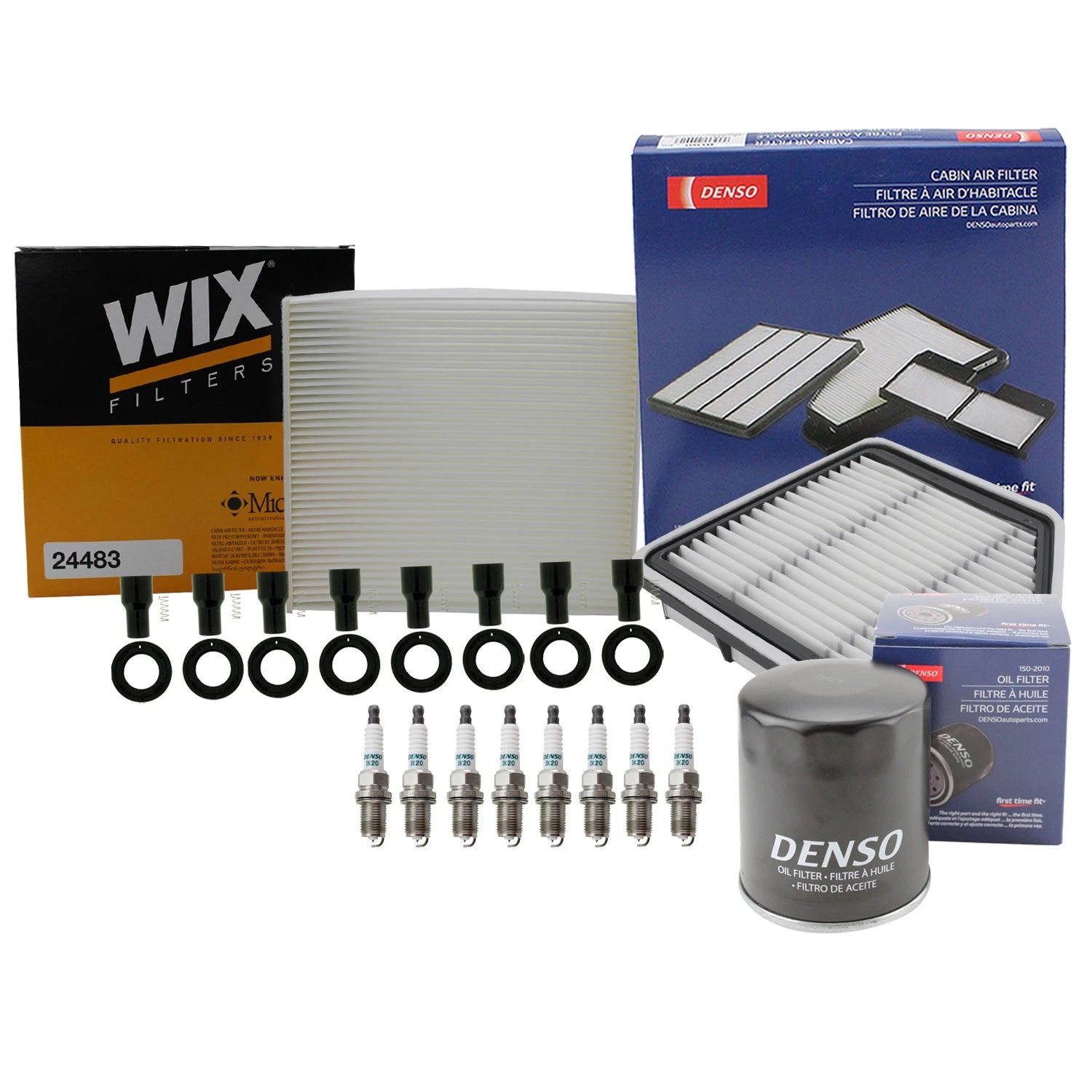 Tune Up Kit with 8 NGK Spark Plugs & Boots for Lexus GS340 (2000–2005)