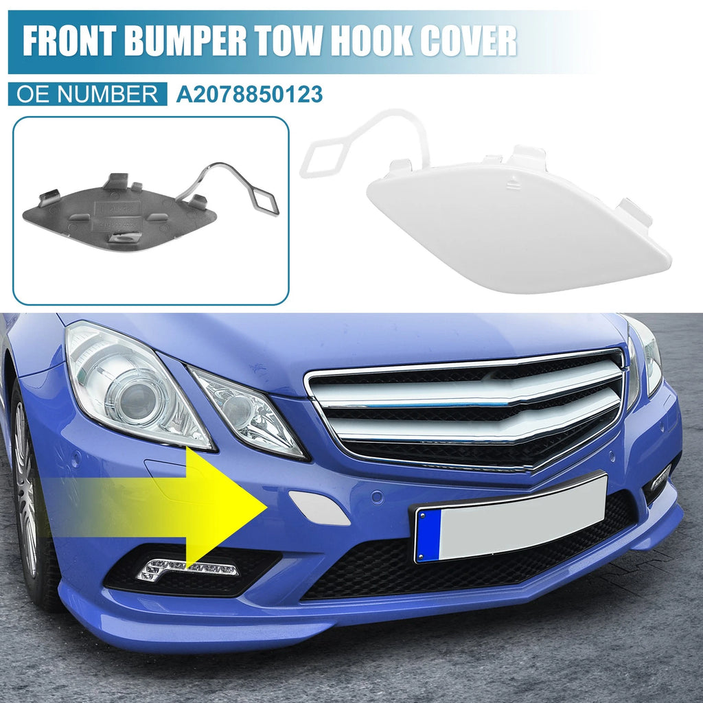 Tow Hook Cover for Mercedes-Benz E350 (2010–2013) - White