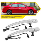 2X Chrome Exterior Door Handle for Nissan Sentra (2013–2018)