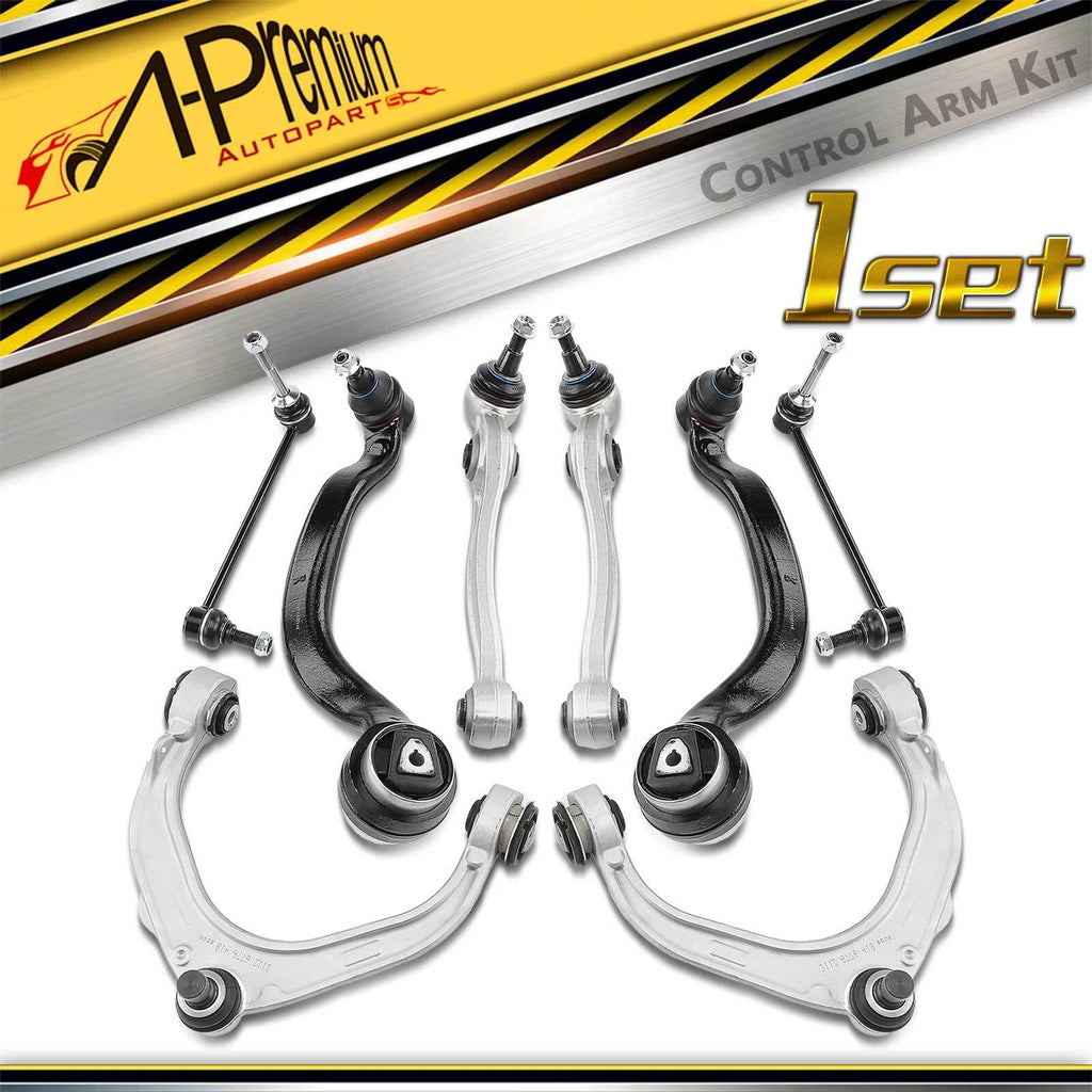 8X Front Control Arm with Ball Joint & Sway Bar Link for BMW X5 X6 (2007–2013)