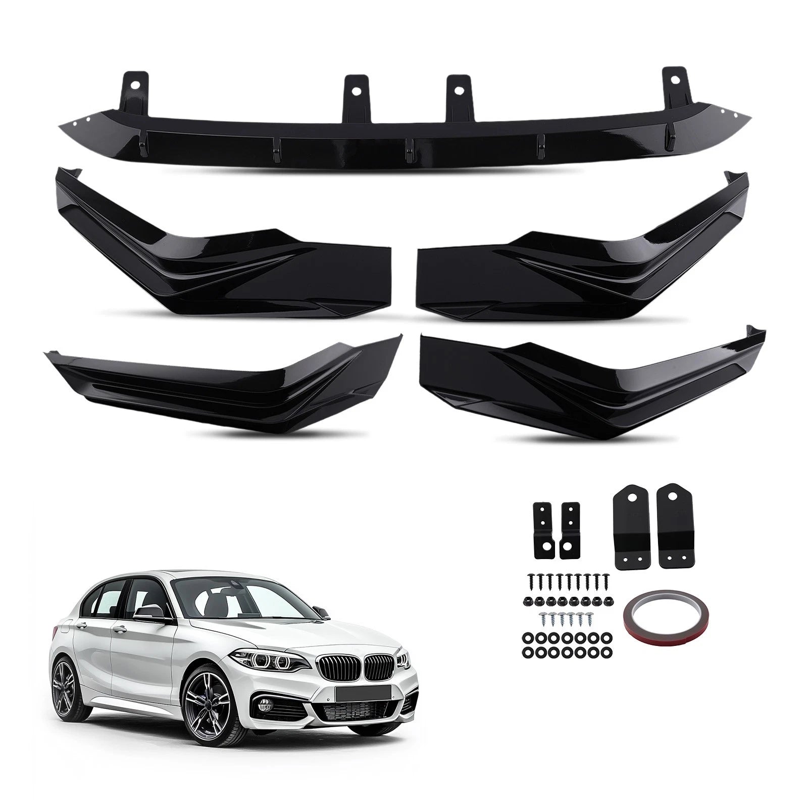 Front Splitter Lip Guard for Honda Civic (2022–2024) Black Extension