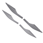 Set of 4 Roof Rack Rail End Covers for Lexus RX RX350 (2010–2015) Silver ABS