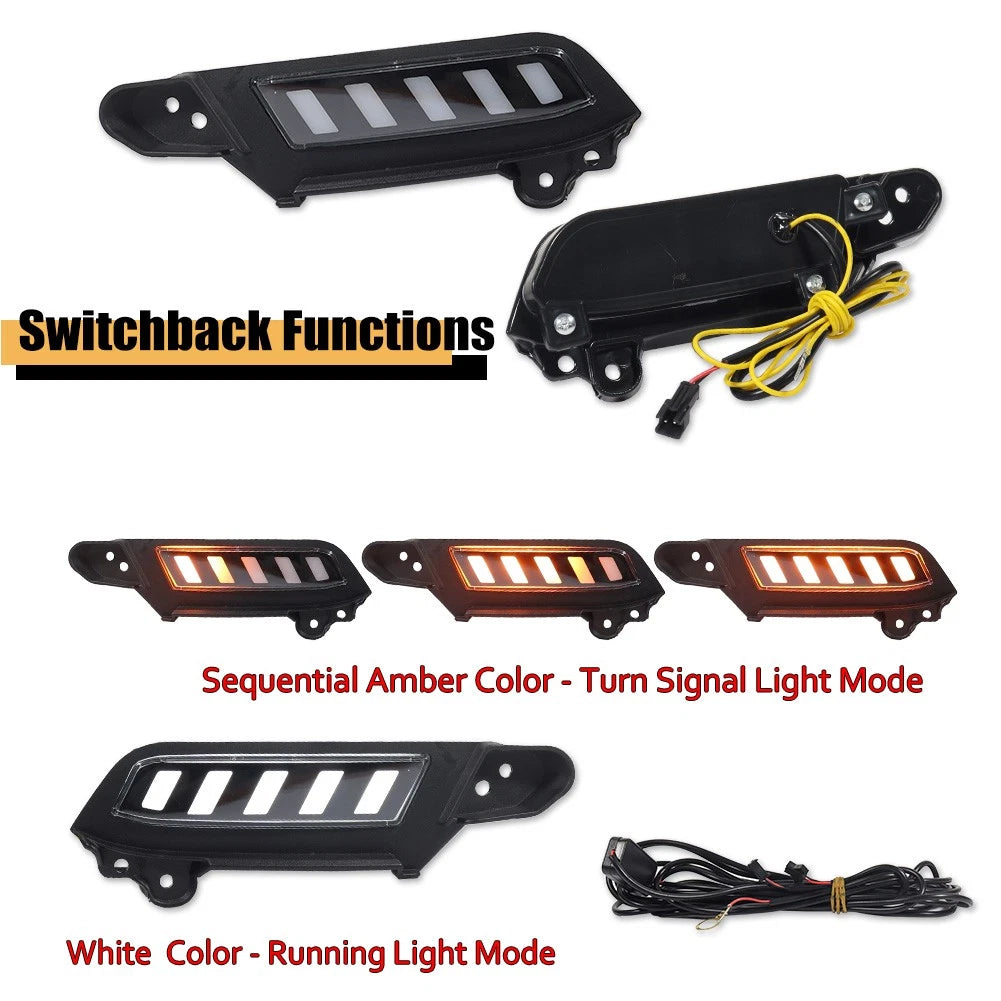 Switchback LED Fog/DRL Kit with Sequential Turn Signal for Toyota Tacoma (2016–2023)