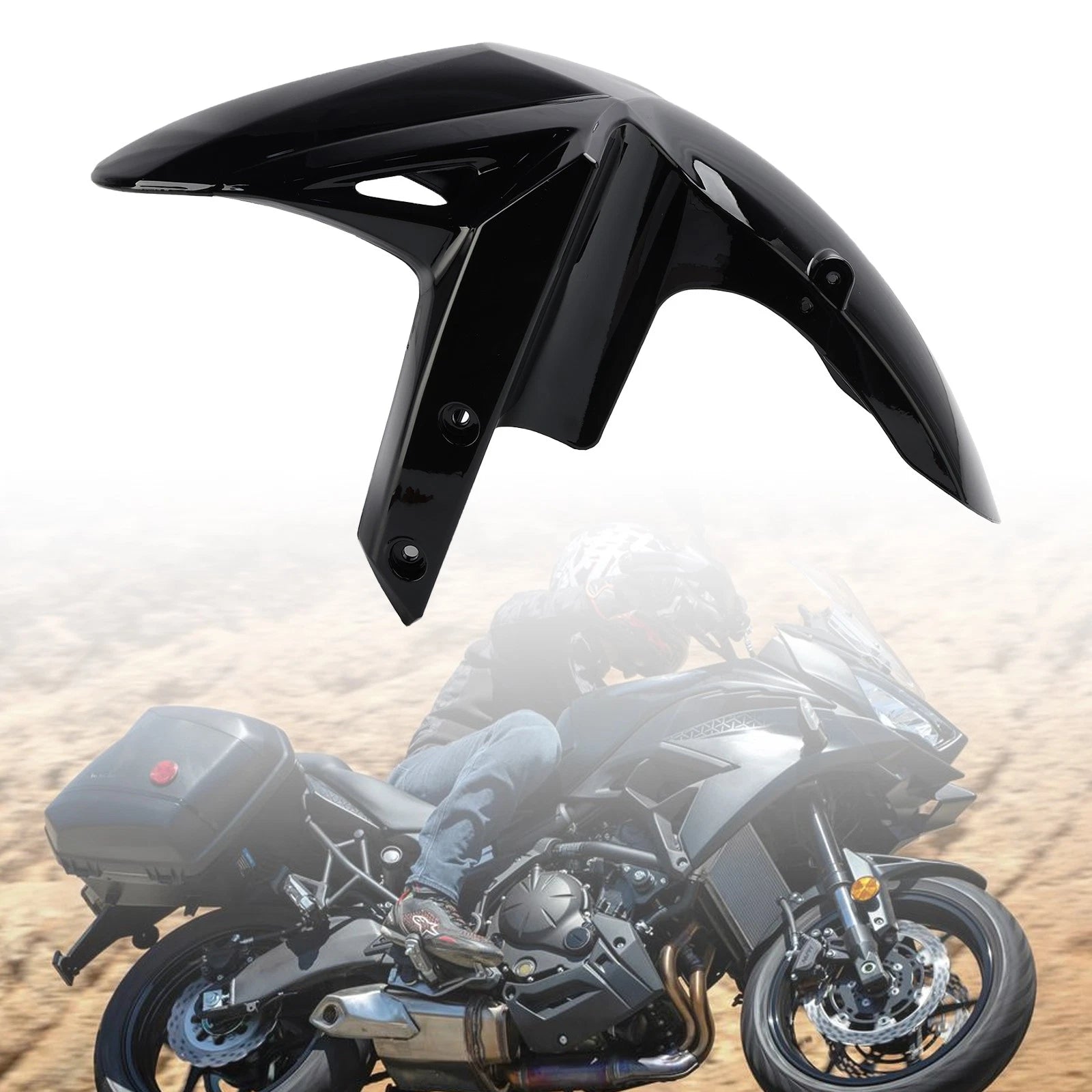 Front Fender Mudguard for Kawasaki Versys 650 1000 1100 (2019–2026) Black