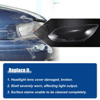 Pair Headlight Clear Lens Shell Cover for Ford Focus (2012–2014) No.BM5Z13008BM