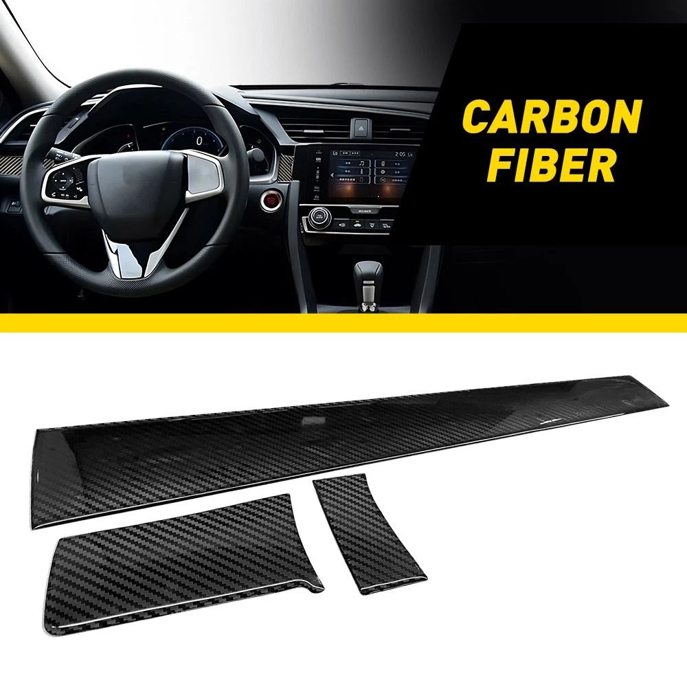 3X Carbon Interior Dashboard Center Cover for Honda Accord (2016–2021)