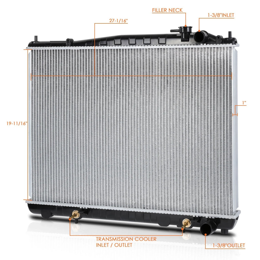 Aluminum Core Radiator for Nissan Pathfinder/Infiniti QX4 (1996–2000) DPI-2075