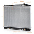 Aluminum Core Radiator for Nissan Pathfinder/Infiniti QX4 (1996–2000) DPI-2075
