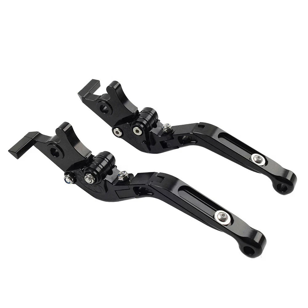 Extendable Brake Clutch Levers for BMW F650GS (2002-2007) Black