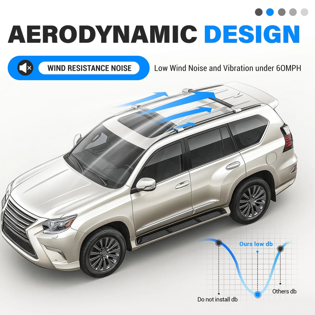 Roof Rack Luggage for Lexus GX460 (2010–2023) Aluminum
