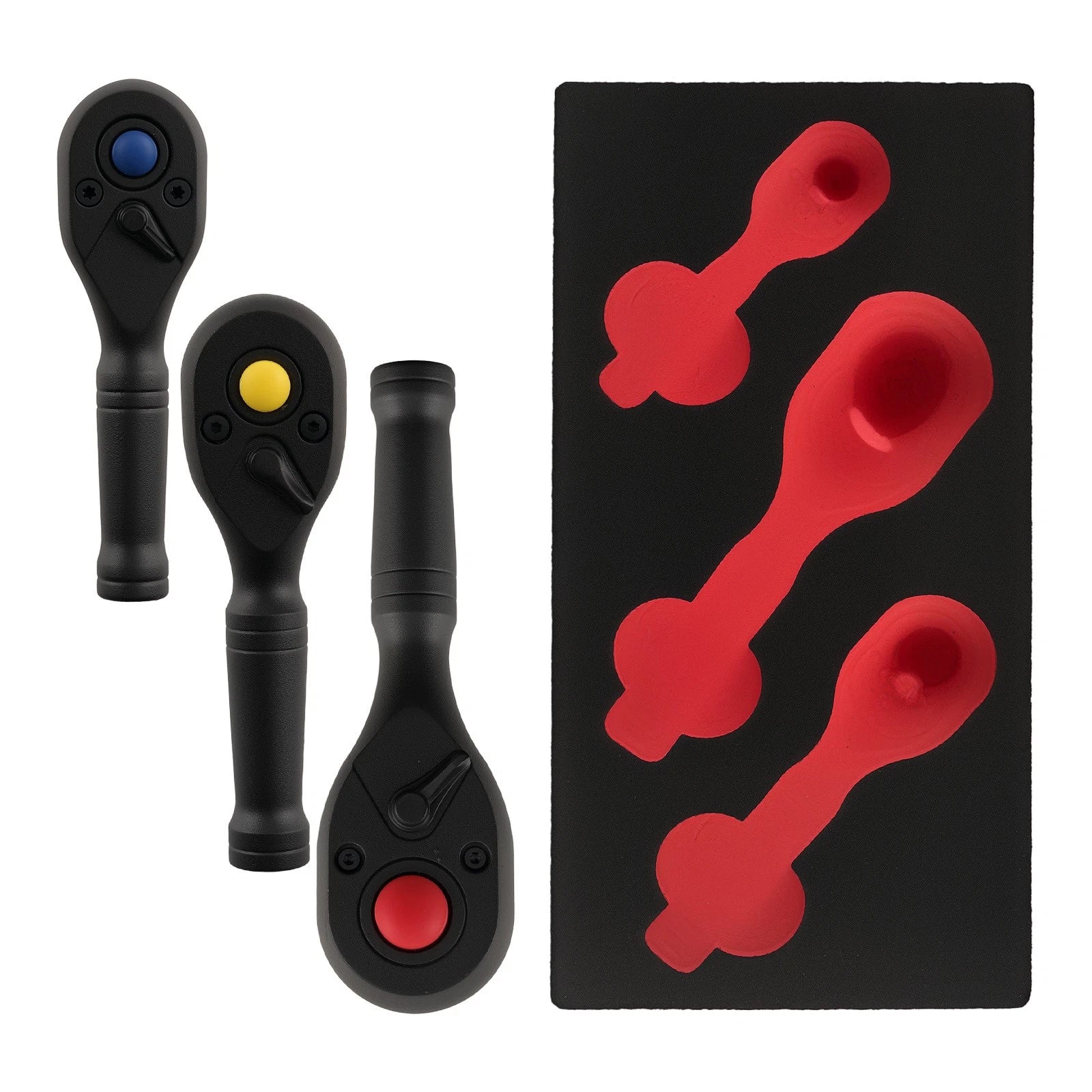 3-Piece Ratchet Wrench Set for Automotive Use (Universal)