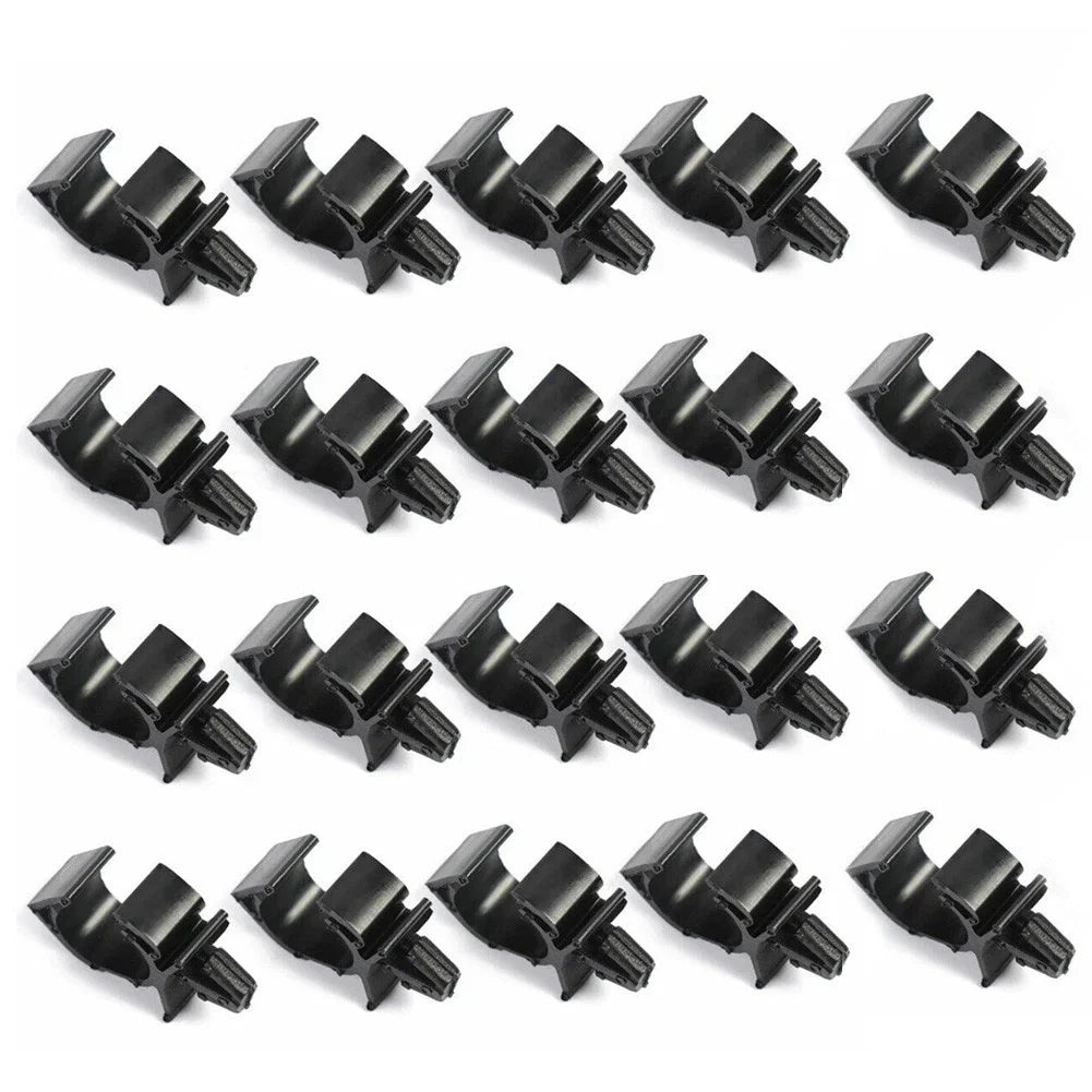 0.43inch 20x Car Harness Automatic Route Clamp for Unknown Make Model