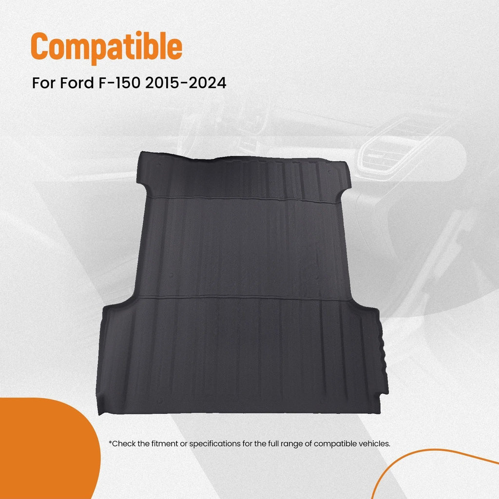 Truck Liner for Ford F-150 (2015–2024) 5.5FT Black TPE Waterproof