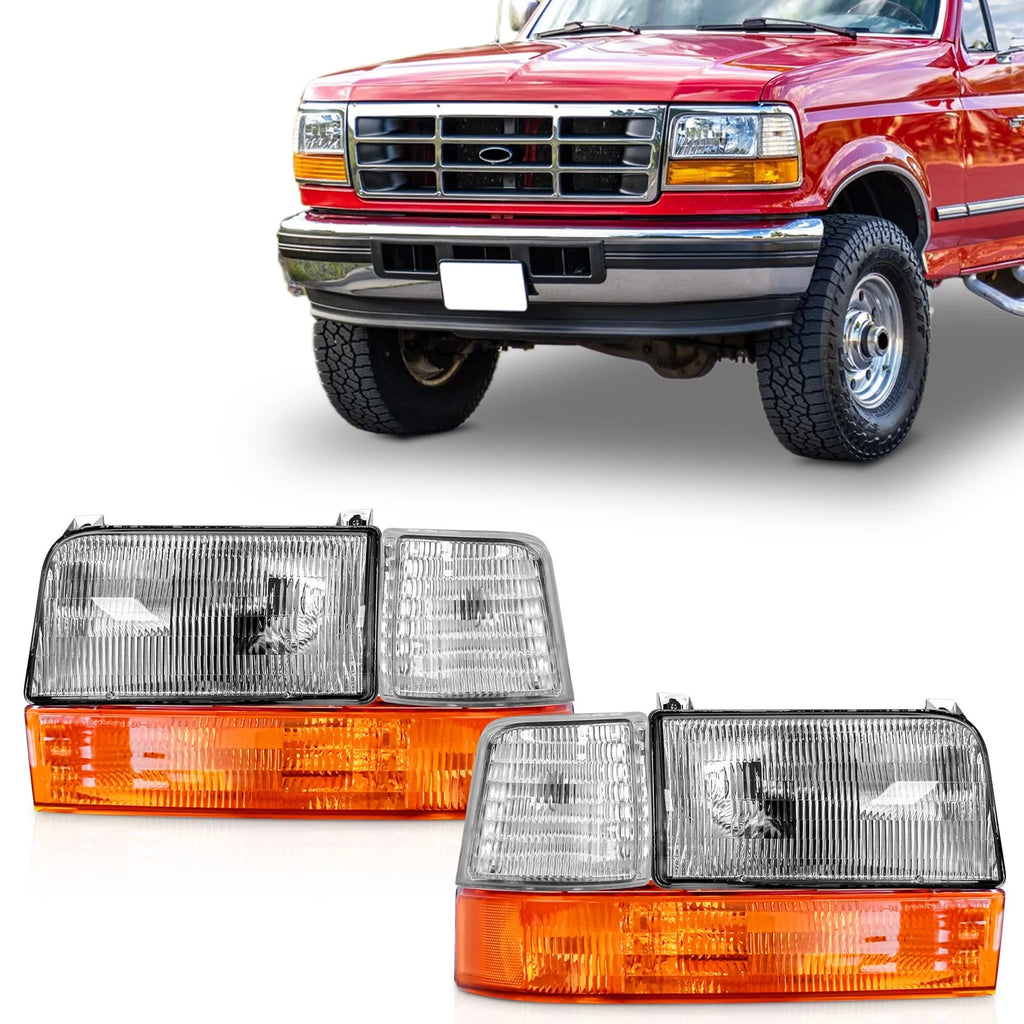 Pair Headlights for Ford F-150 (1992–1996)
