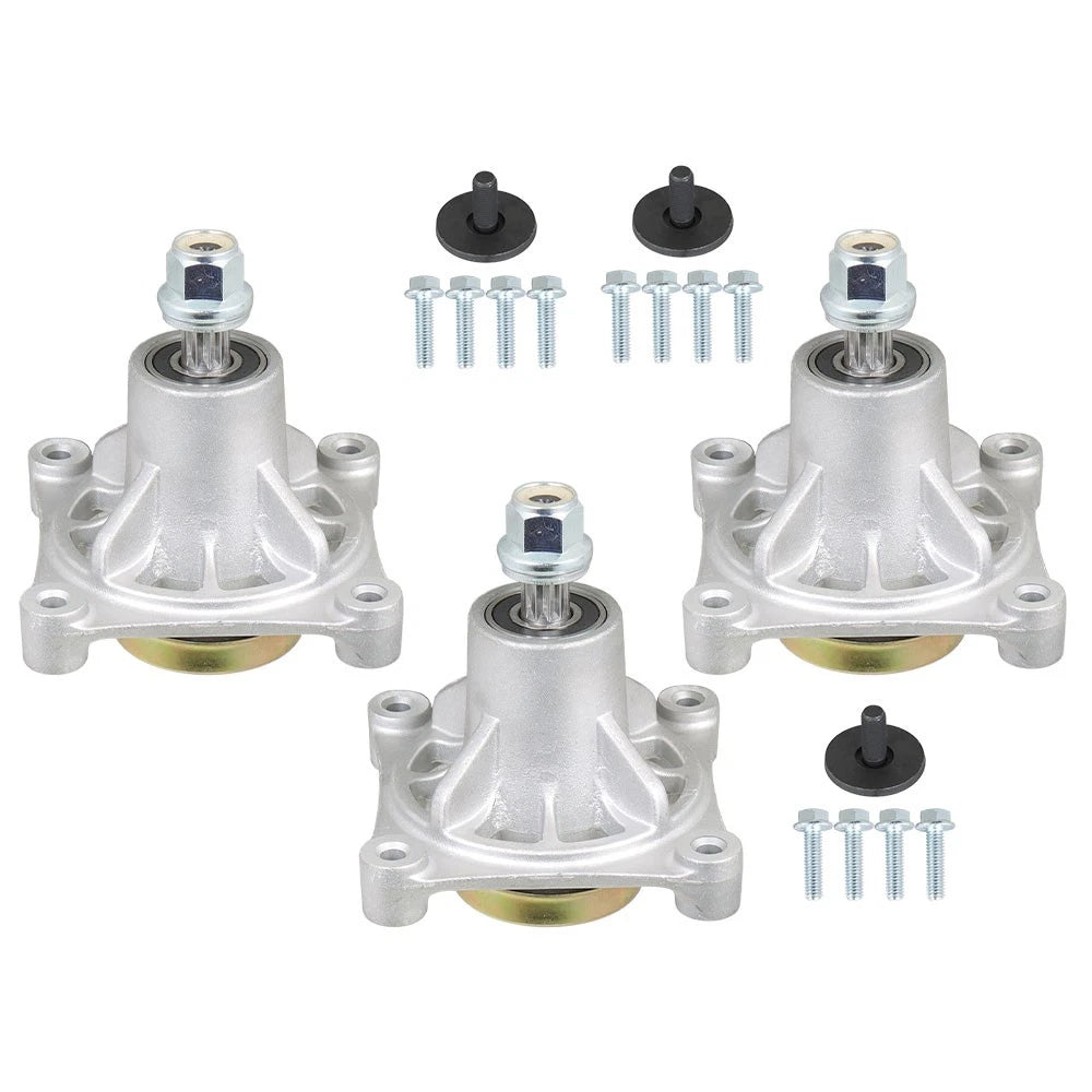 Set of 3 Deck Spindles for Hustler Raptor Lawnmower (36-52 Inch)