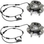 Set of 2 Wheel Hubs for Jeep Wrangler (2007–2010) with Bearing & Sensor