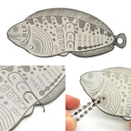 Feather Measurer Gauge for Universal Use (105mm x 42mm x 2.8mm)