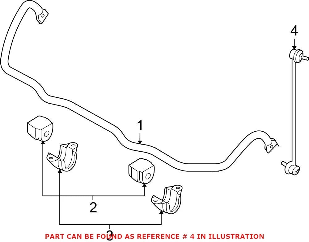 Front Right Suspension Stabilizer Bar Link for BMW (OEM 31306781550)