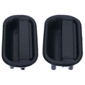 Door Handle Outer Set of 2 Black Front L+R for Mitsubishi Canter (1995–2005)