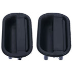 Door Handle Outer Set of 2 Black Front L+R for Mitsubishi Canter (1995–2005)