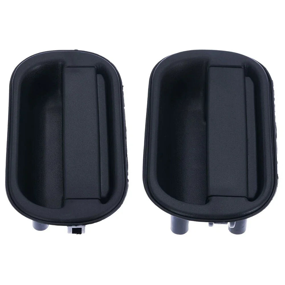 Door Handle Outer Set of 2 Black Front L+R for Mitsubishi Canter (1995–2005)