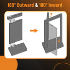 Hidden Bookcase Door Pivot Hinge Kit for Home Use (500 lbs Capacity)