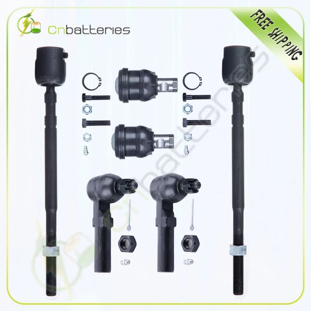6pc Tie Rod Links Ball Joints Kit for Plymouth Voyager (1991–1995)